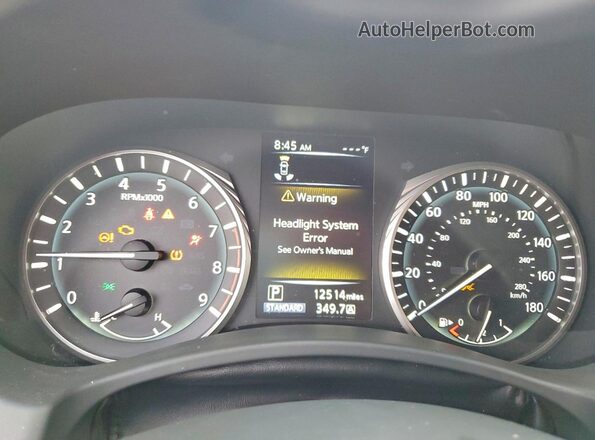 JN1FV7DP3RM660411 2024 INFINITI Q50 Red Вид щитка приладів