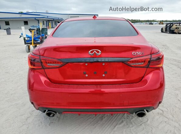 JN1FV7DP3RM660411 2024 INFINITI Q50 Red Вид ззаду
