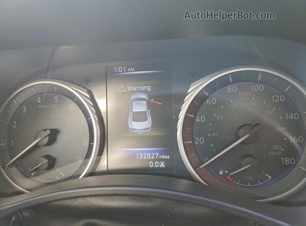 JN1FV7EL1HM701029 2017 INFINITI Q60 Black Вид щитка приладів
