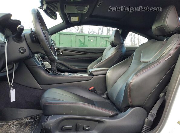 JN1FV7LL7MM560559 2021 INFINITI Q60 White Widok wnętrza z przodu