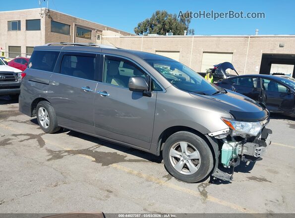 JN8AE2KP2H9165507 2017 NISSAN QUEST Серый Передняя правая четверть