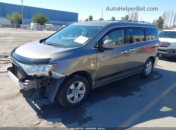 JN8AE2KP2H9165507 2017 NISSAN QUEST Серый Передняя левая четверть