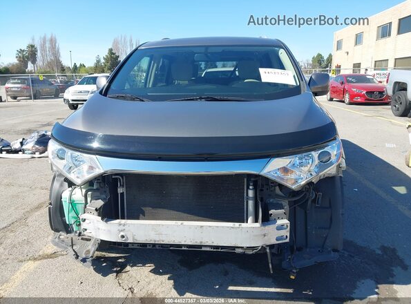 JN8AE2KP2H9165507 2017 NISSAN QUEST Серый Вид задней части салона