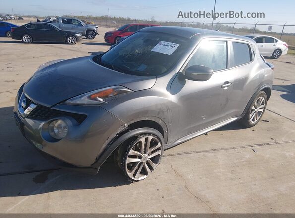 JN8AF5MR6HT702170 2017 NISSAN JUKE Gray Առջևի ձախ երեք քառորդ տեսարան