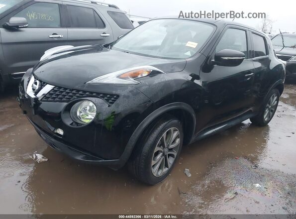 JN8AF5MV5HT753348 2017 NISSAN JUKE Black Առջևի ձախ երեք քառորդ տեսարան