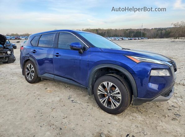 JN8AT3BA2MW006473 2021 NISSAN ROGUE Blue Przód prawy