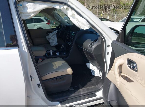 JN8AY2AC4N9162352 2022 NISSAN ARMADA Белый Вид салона спереди