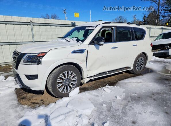 JN8AY2BA1R9416795 2024 NISSAN ARMADA Белый Передняя левая четверть