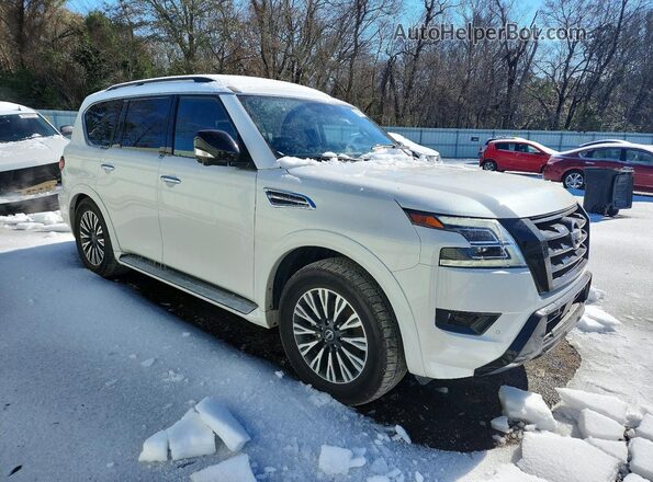 JN8AY2BA1R9416795 2024 NISSAN ARMADA Белый Передняя правая четверть