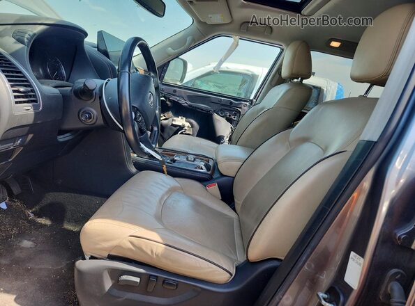 JN8AY2BA4M9371148 2021 NISSAN ARMADA Серый Вид салона спереди