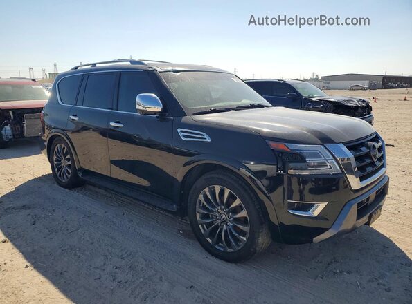 JN8AY2DA1P9404656 2023 NISSAN ARMADA Black Przód prawy