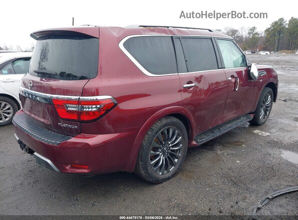 JN8AY2DB5N9813166 2022 NISSAN ARMADA Red Trasero derecho