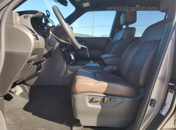 JN8AY2DB5P9835140 2023 NISSAN ARMADA Серый Вид салона спереди