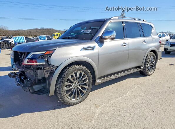 JN8AY2DB5P9835140 2023 NISSAN ARMADA Серый Передняя левая четверть
