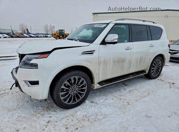 JN8AY2DB7P9834040 2023 NISSAN ARMADA Белый Передняя левая четверть