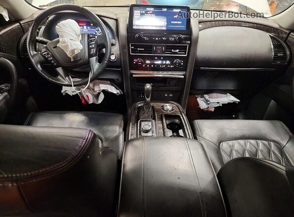 JN8AY2DB9N9812344 2022 NISSAN ARMADA Белый Вид панели приборов