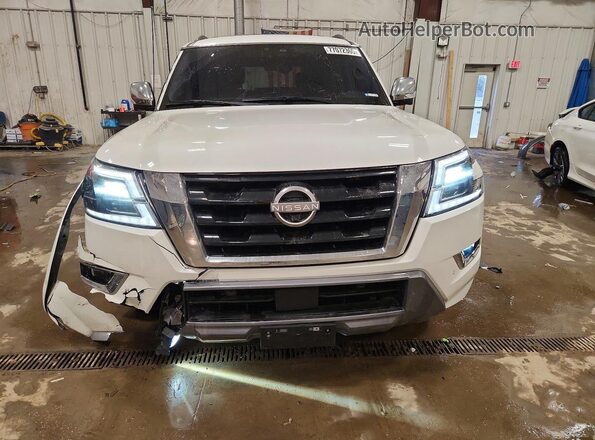 JN8AY2DB9N9812344 2022 NISSAN ARMADA Белый Вид спереди