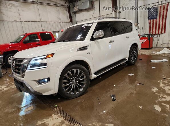 JN8AY2DB9N9812344 2022 NISSAN ARMADA Белый Передняя левая четверть