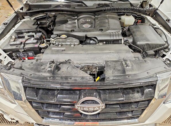 JN8AY2DB9N9812344 2022 NISSAN ARMADA Белый Вид задней части салона