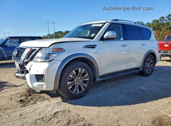 JN8AY2ND1KX010264 2019 NISSAN ARMADA Белый Передняя левая четверть