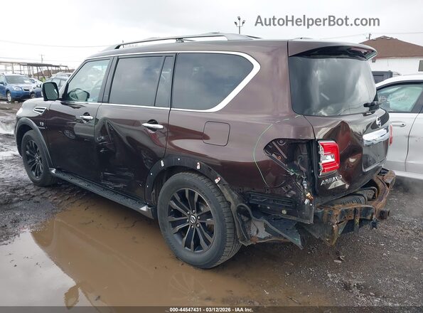 JN8AY2NE0H9702649 2017 NISSAN ARMADA Коричневый Задняя левая четверть