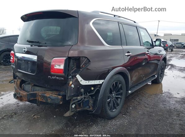 JN8AY2NE0H9702649 2017 NISSAN ARMADA Коричневый Задняя правая четверть