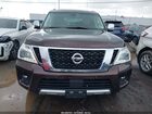 2017 Nissan Armada Platinum Коричневый vin: JN8AY2NE0H9702649