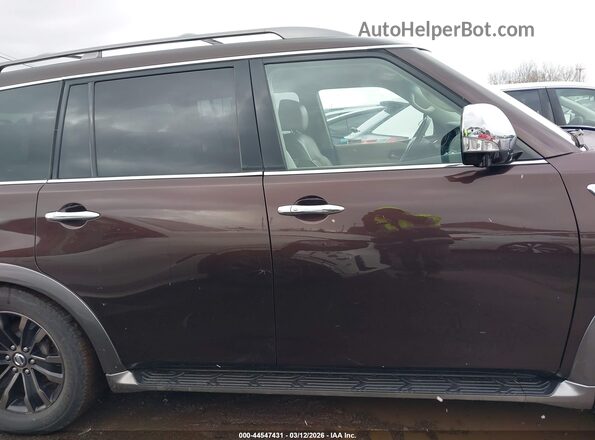 JN8AY2NE0H9702649 2017 NISSAN ARMADA Коричневый Вид задней части салона