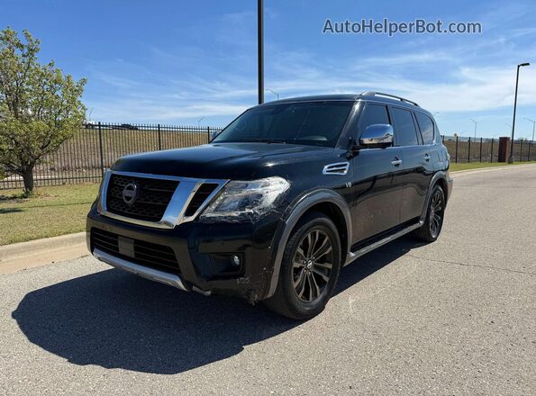 JN8AY2NF3H9300908 2017 NISSAN ARMADA Черный Задняя левая четверть
