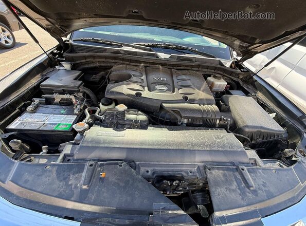 JN8AY2NF3H9300908 2017 NISSAN ARMADA Черный Вид салона спереди