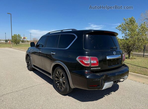 JN8AY2NF3H9300908 2017 NISSAN ARMADA Черный Задняя правая четверть