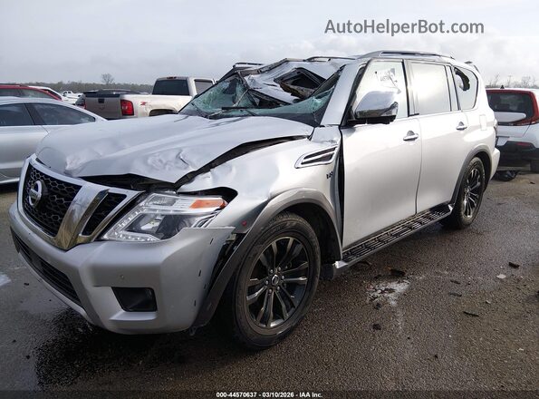 JN8AY2NF8J9331397 2018 NISSAN ARMADA Silver Передня ліва чверть