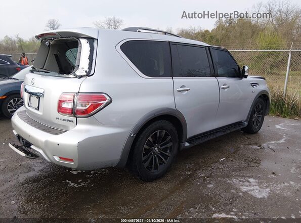 JN8AY2NF8J9331397 2018 NISSAN ARMADA Silver Задня права чверть