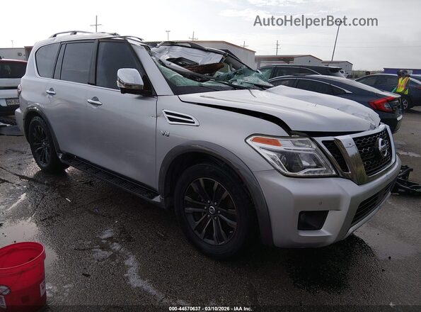 JN8AY2NF8J9331397 2018 NISSAN ARMADA Silver Передня права чверть