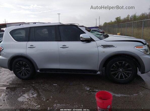 JN8AY2NF8J9331397 2018 NISSAN ARMADA Silver Вид задньої частини салону