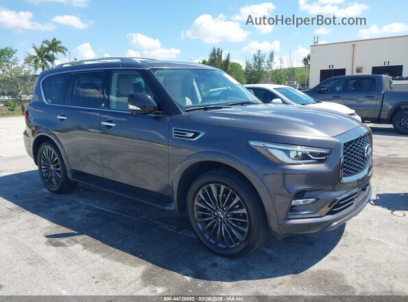 JN8AZ2AE1P9305677 2023 INFINITI QX80 Gray Przód prawy