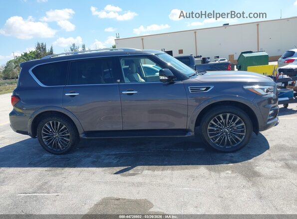 JN8AZ2AE1P9305677 2023 INFINITI QX80 Gray Widok wnętrza z tyłu