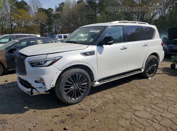 JN8AZ2AF2M9715442 2021 INFINITI QX80 Белый Передняя левая четверть