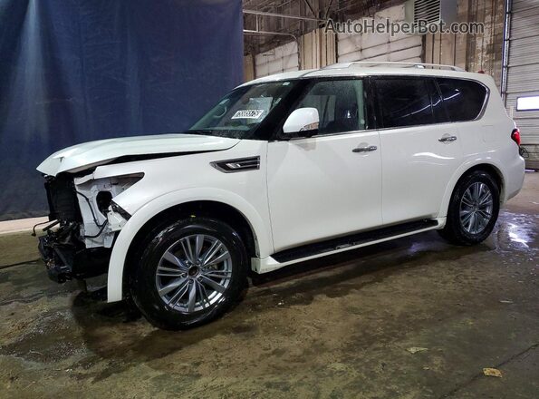 JN8AZ2AF2R9765345 2024 INFINITI QX80 White Vista tres cuartos delantera izquierda