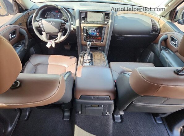 JN8AZ2AF9M9716622 2021 INFINITI QX80 Черный Вид панели приборов
