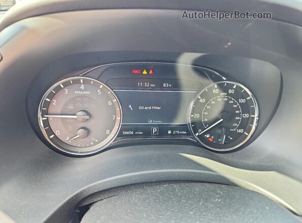 JN8AZ2AF9M9716622 2021 INFINITI QX80 Черный Вид щитка приборов