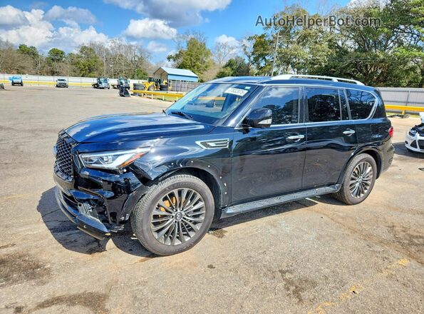 JN8AZ2AF9M9716622 2021 INFINITI QX80 Черный Передняя левая четверть