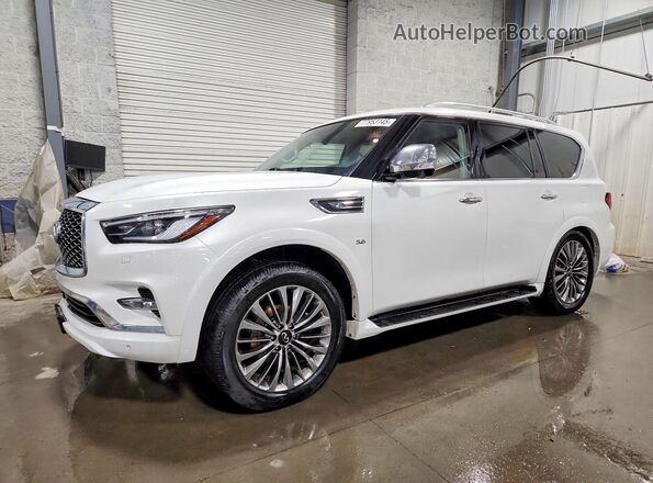 JN8AZ2NE5K9230775 2019 INFINITI QX80 White Przód lewy