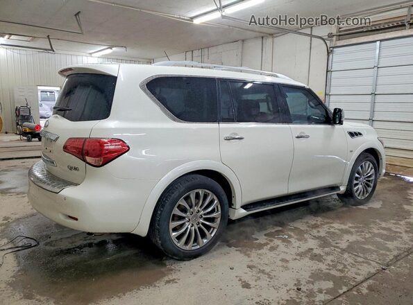 JN8AZ2NE8H9155773 2017 INFINITI QX80 Белый Передняя правая четверть