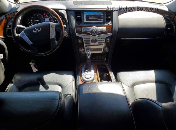 JN8AZ2NF1K9680903 2019 INFINITI QX80 Tan Dashboard view