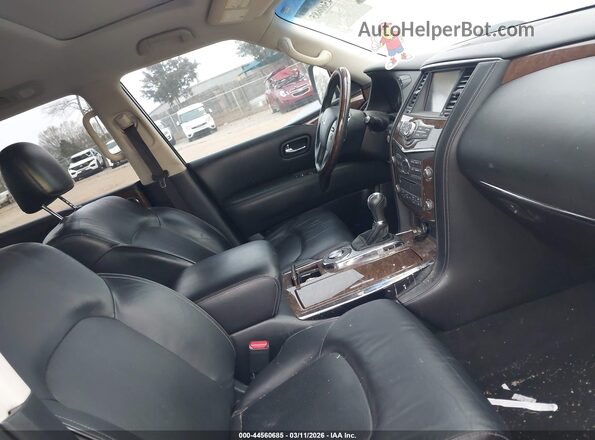 JN8AZ2NF7H9647235 2017 INFINITI QX80 Черный Вид салона спереди