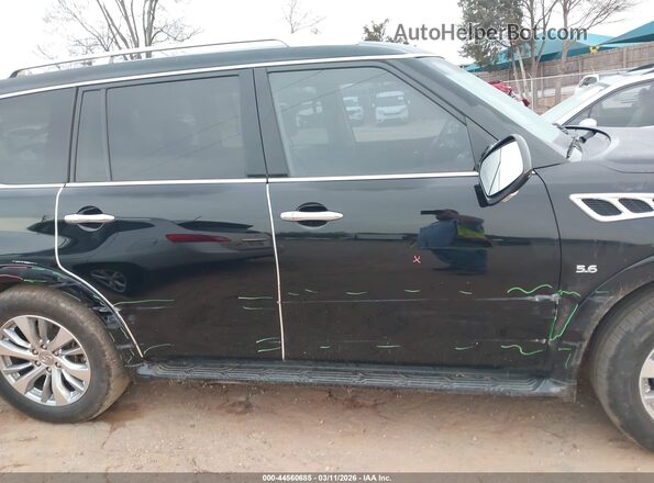 JN8AZ2NF7H9647235 2017 INFINITI QX80 Черный Вид задней части салона