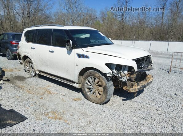 JN8AZ2NF8H9647101 2017 INFINITI QX80 Белый Передняя правая четверть