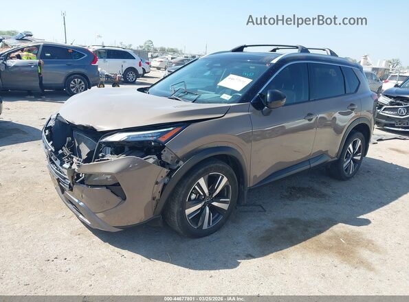 JN8BT3CB3RW179972 2024 NISSAN ROGUE Коричневый Передняя левая четверть