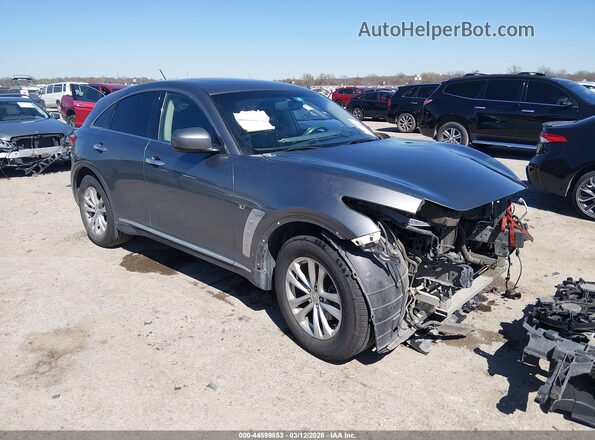 JN8CS1MU3HM143365 2017 INFINITI QX70 Серебряный Передняя правая четверть
